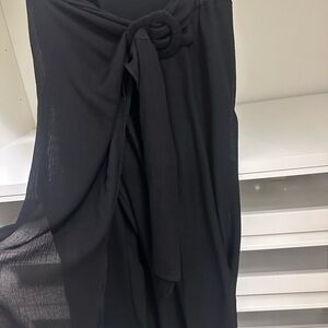 Zara black pareo pants